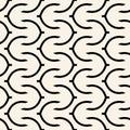 Vector seamless pattern. Modern stylish texture. Geometric striped ornament. Monochrome geometric zigzags. Royalty Free Stock Photo